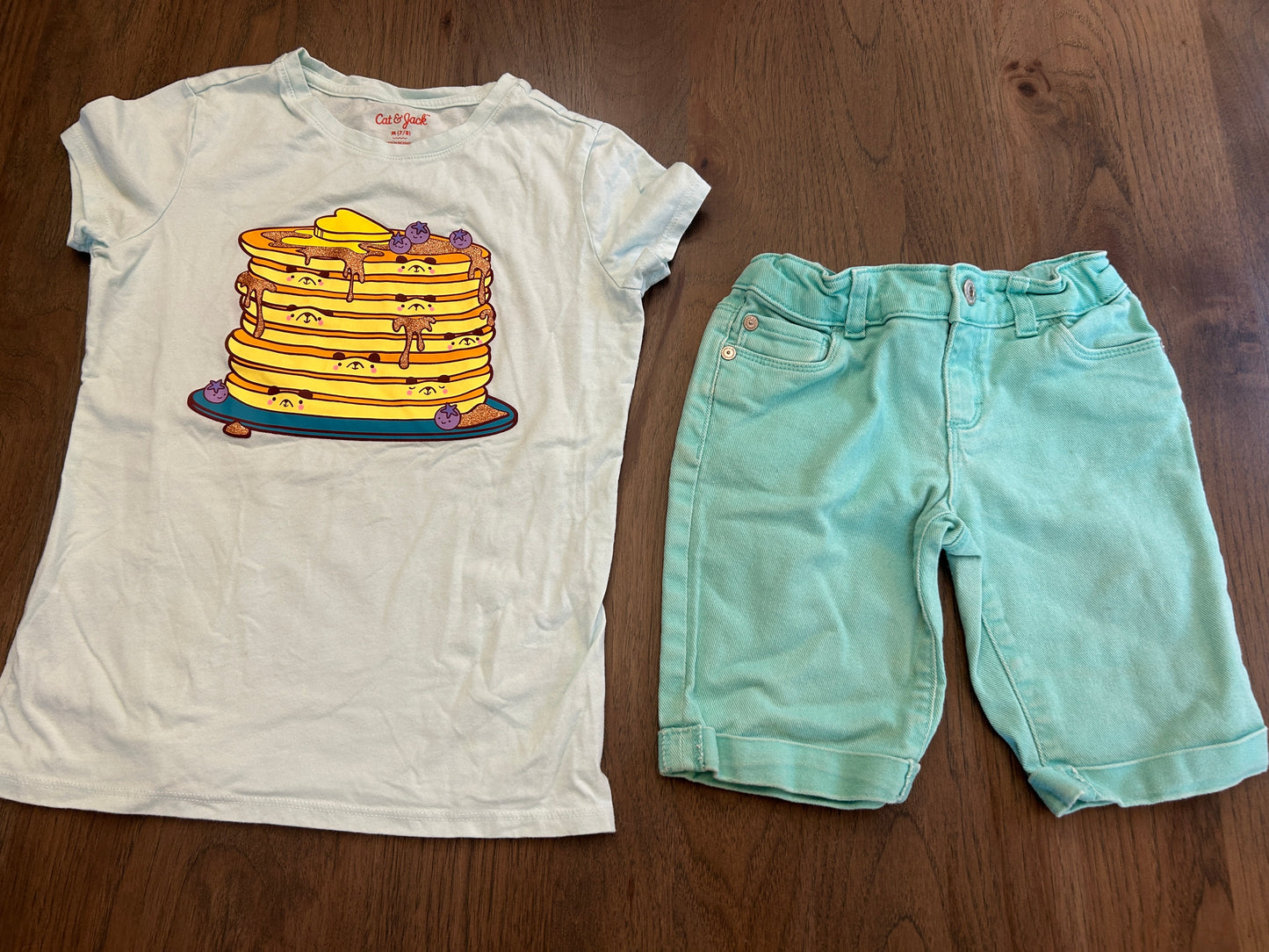 Lot of Oshkosh, Cat & Jack, Total Girl, GapKids, Arizona Jean, two skirts, one pant, one short, one shirt, one dress, girl, size 7/8, 8