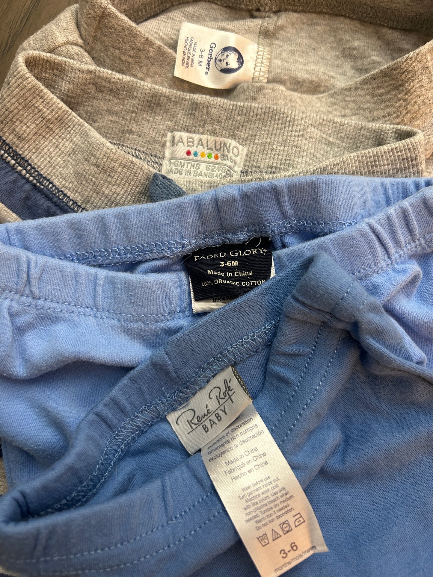 Lot of 4, boys pants, size 3-6 months