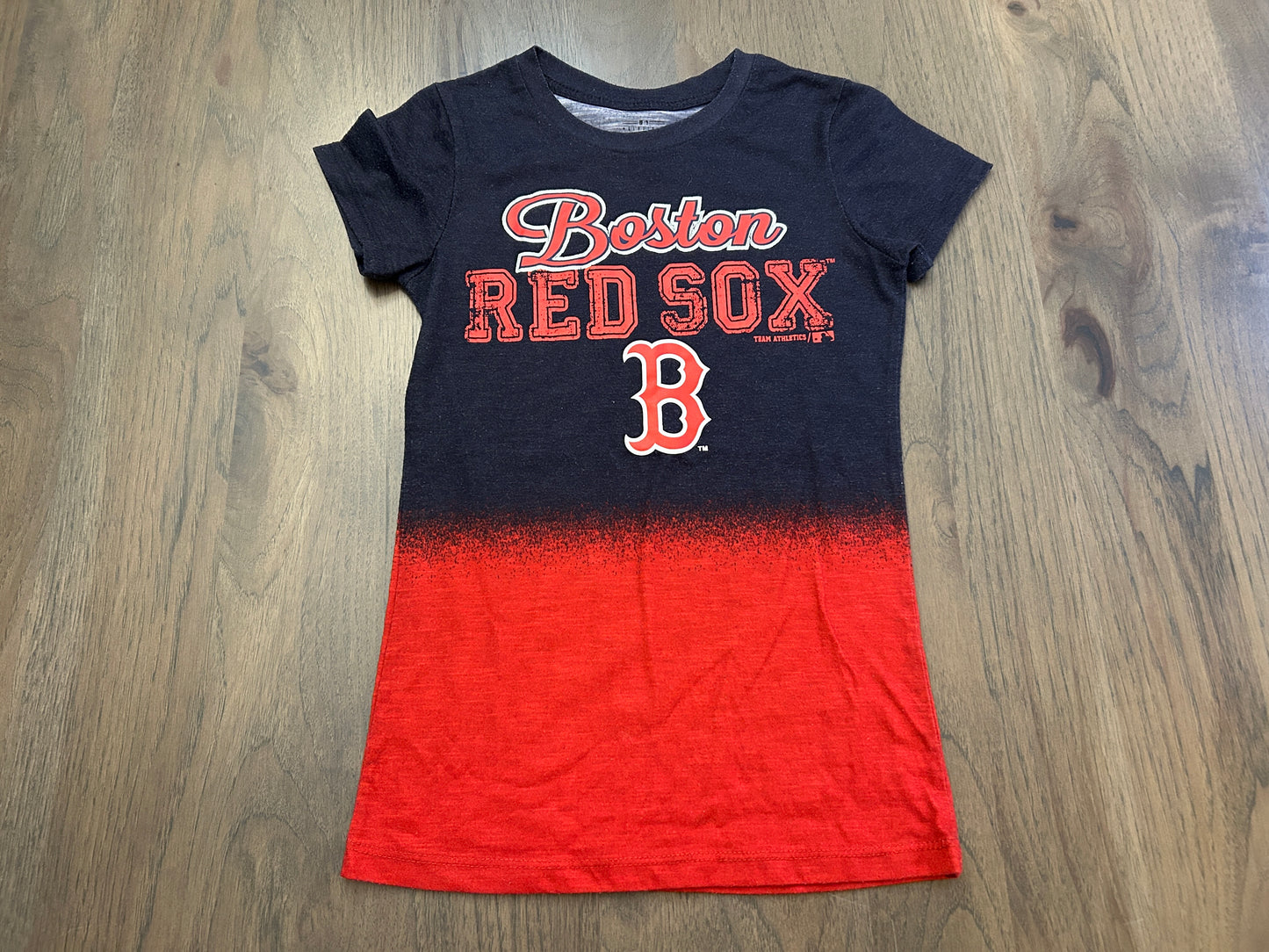 Lot of mixed brands, four pants, one Red Sox t-shirt, girl, size 7-8