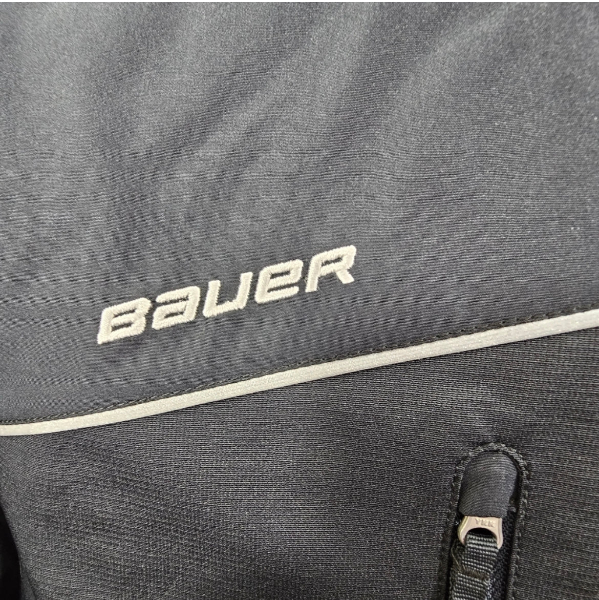 Bauer Lightweight Warmup Team Hockey Jacket,Youth Size Large, Black, NWT