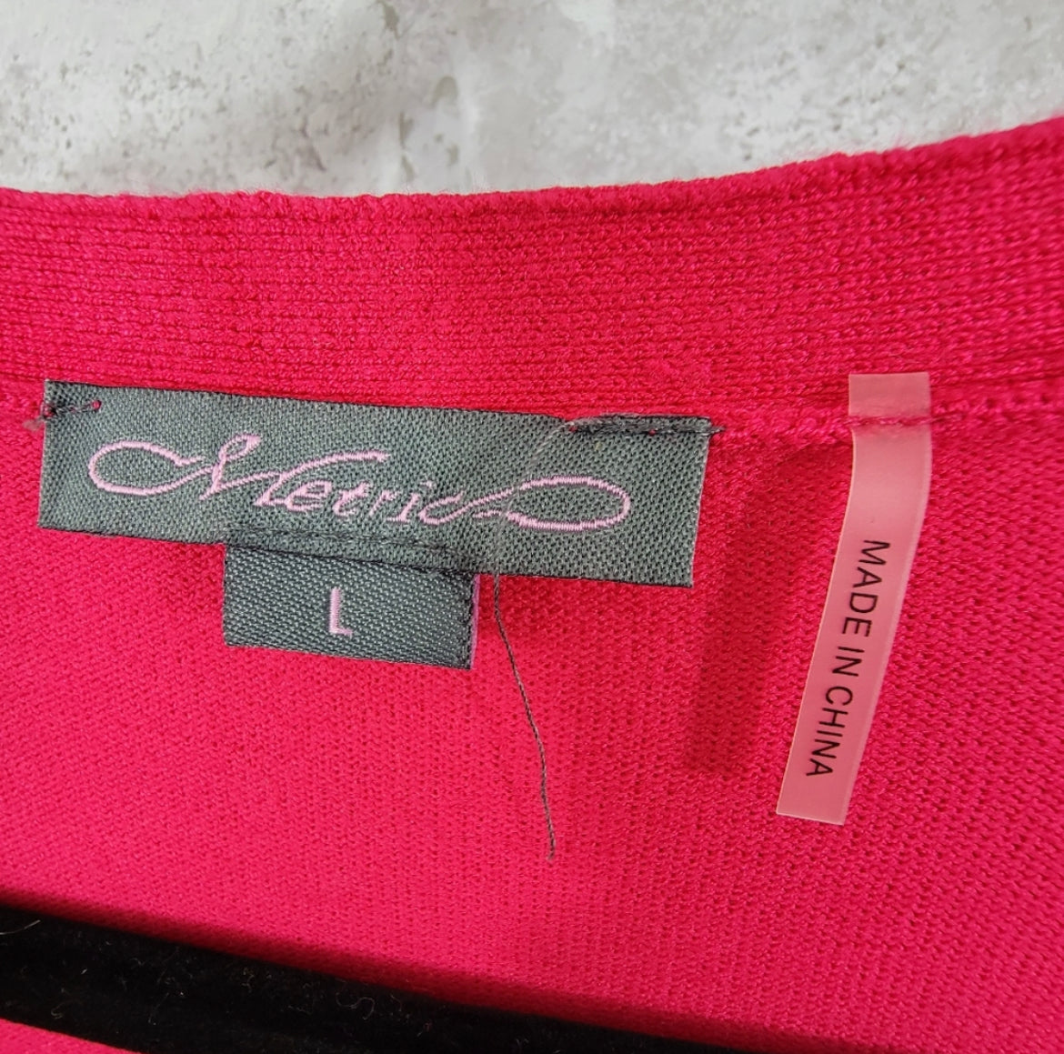 Metric Cardigan, Pink, Size Large