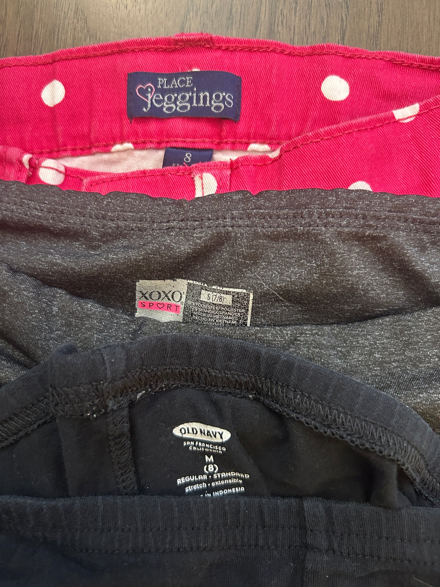 Lot of Old Navy, Levi’s, Children’s Place, Xoxo, girl, five pants, size 7/8, 8