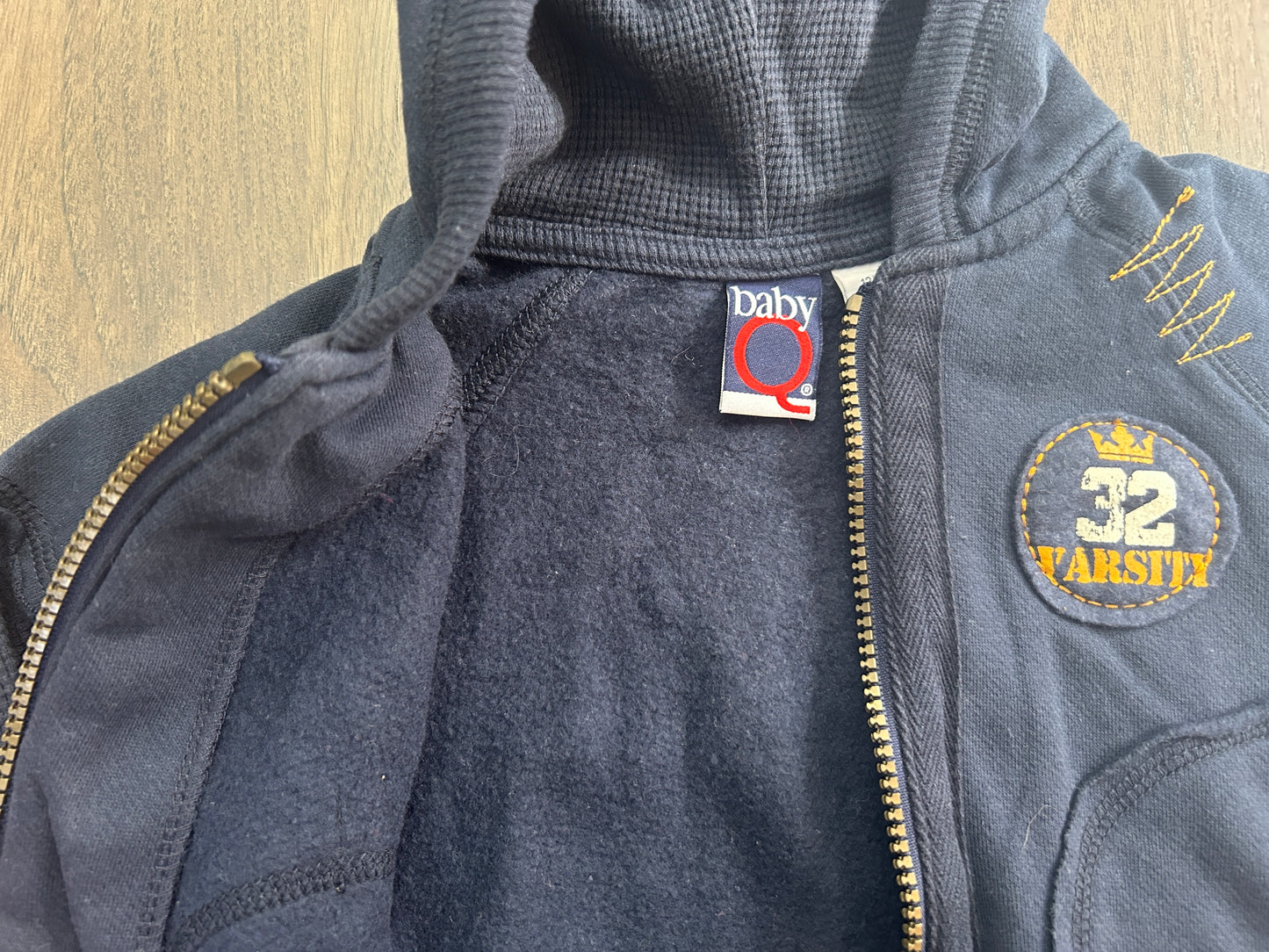 Lot of 2, boys long sleeve, hoodie, sweater, size 12 months