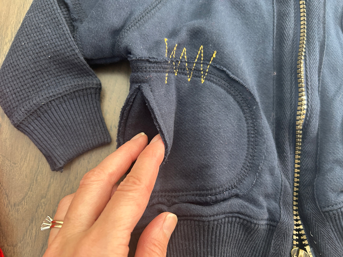 Lot of 2, boys long sleeve, hoodie, sweater, size 12 months