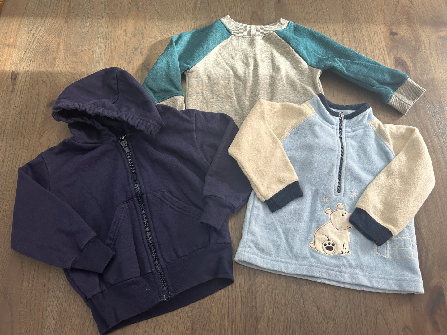 Lot of 3, boy, long sleeved shirts, size 12 months