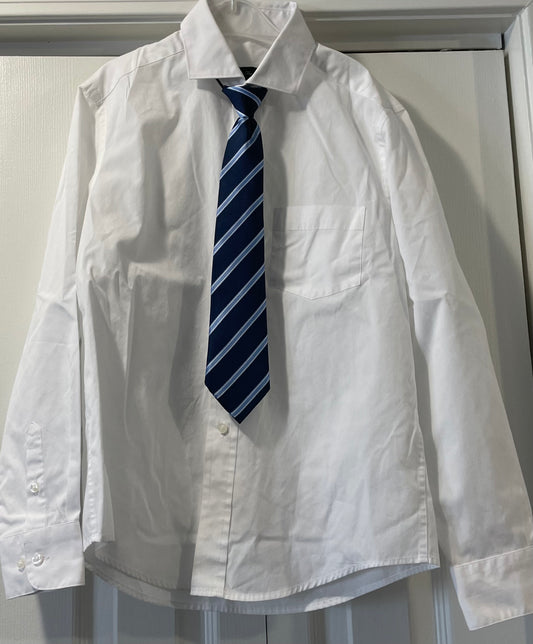 Joseph & Feiss Dress Shirt, Boys Sz 12, White