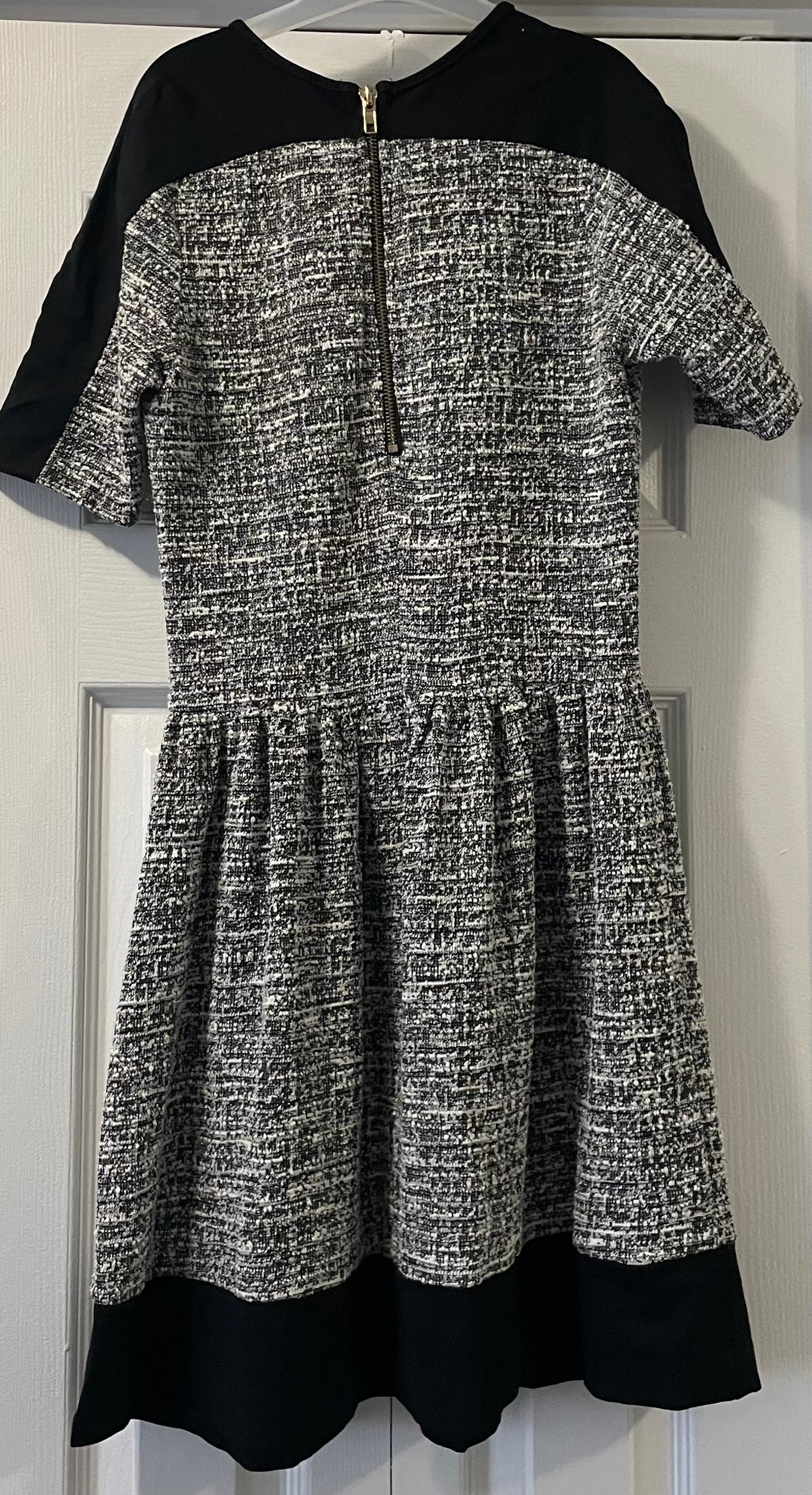 Love…ady Dress, Junior Girls Sz S, Black & White