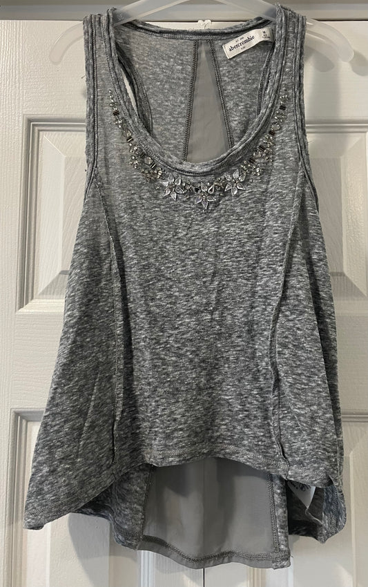 Abercrombie Tank Top, Girls Sz M, Gray