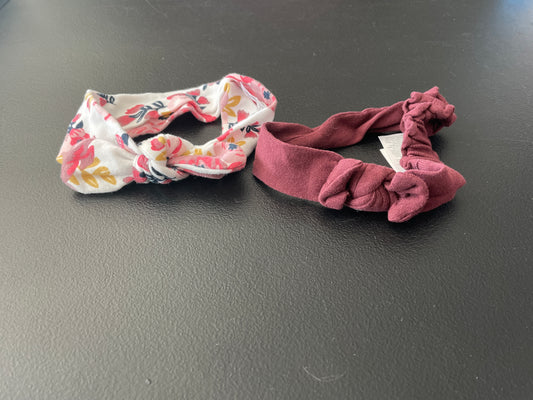 Cotton Headbands, Girls Sz 6mo, Multicolored