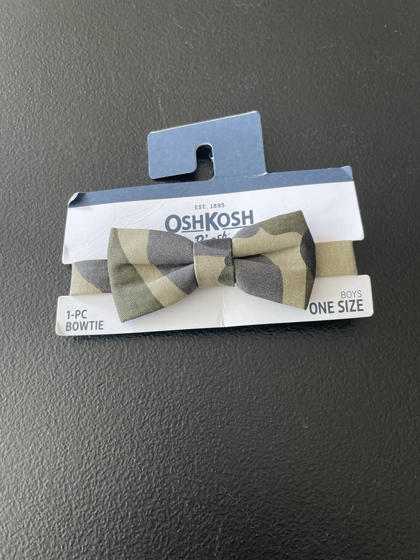 OshKosh Bow Tie, Boys One Size, Green Camo