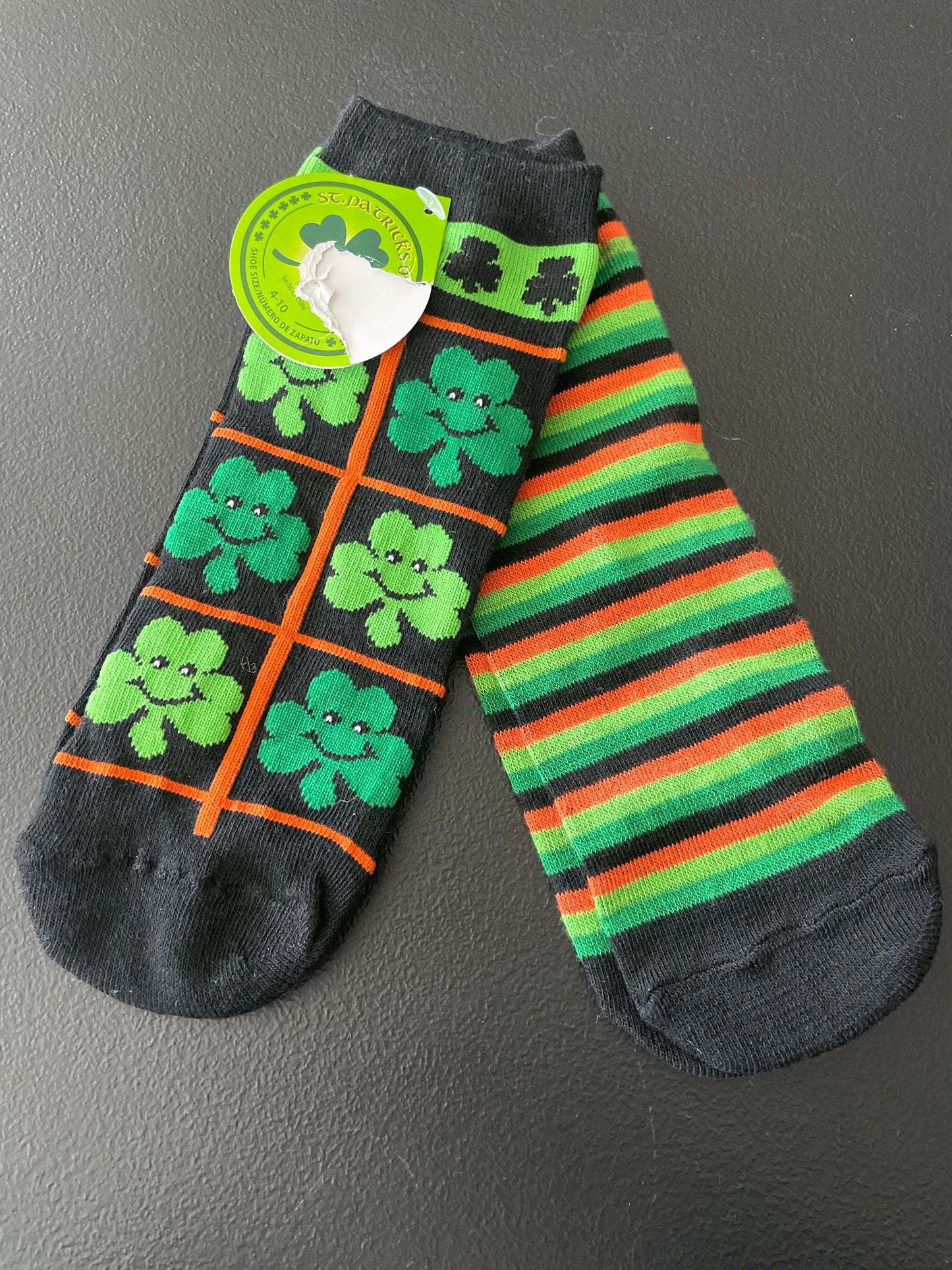 Walmart Socks, Unisex Sz 4-10, St Patty’s Day