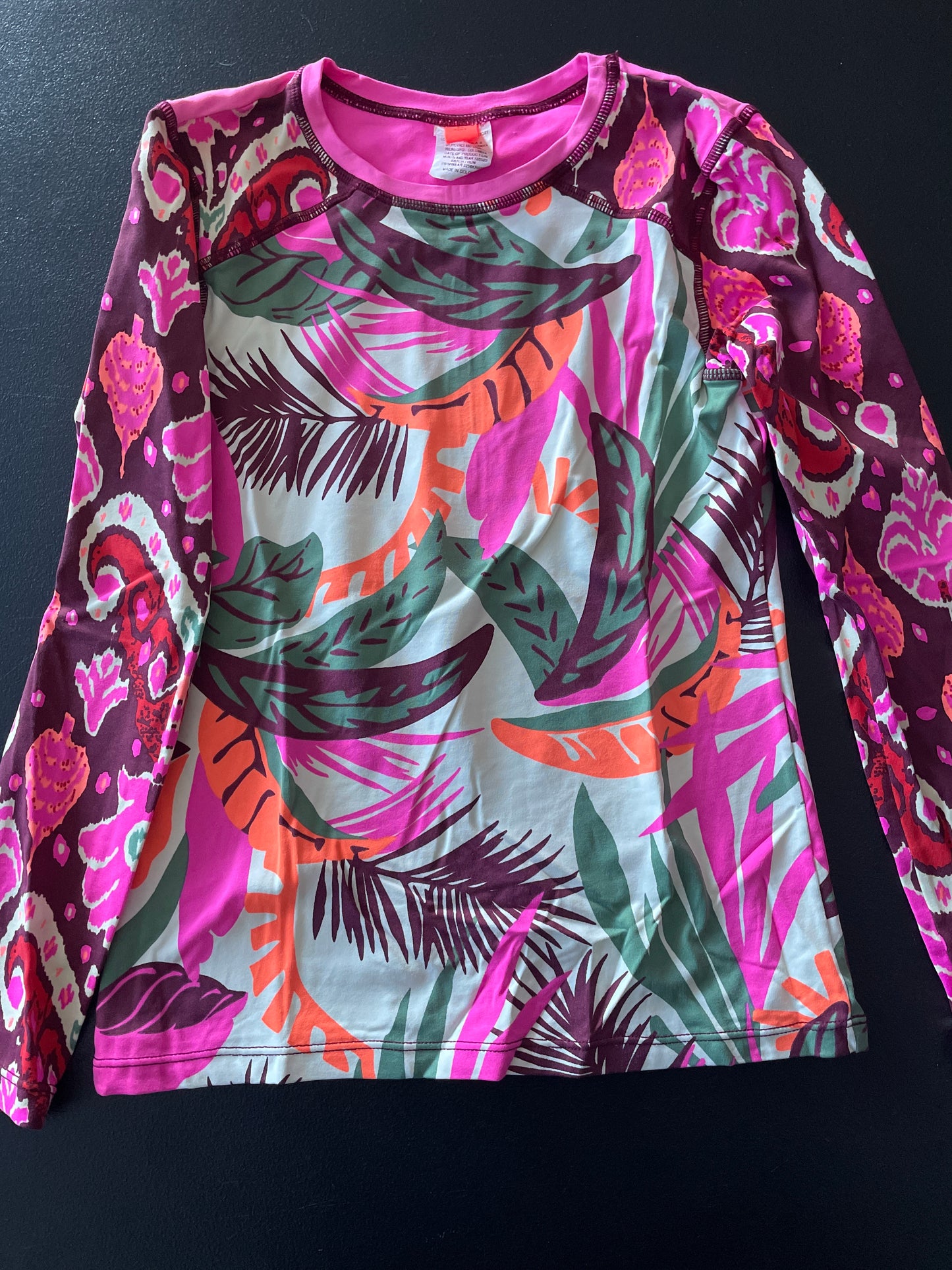 Maaji Rash Guard, Girls Sz 12, Pink Floral