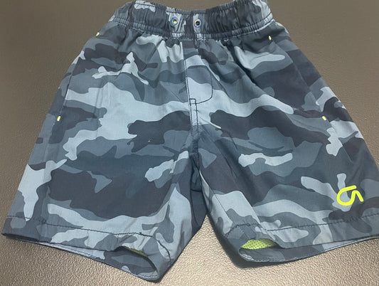 XS Boys Swim Trunks, Blue Camo