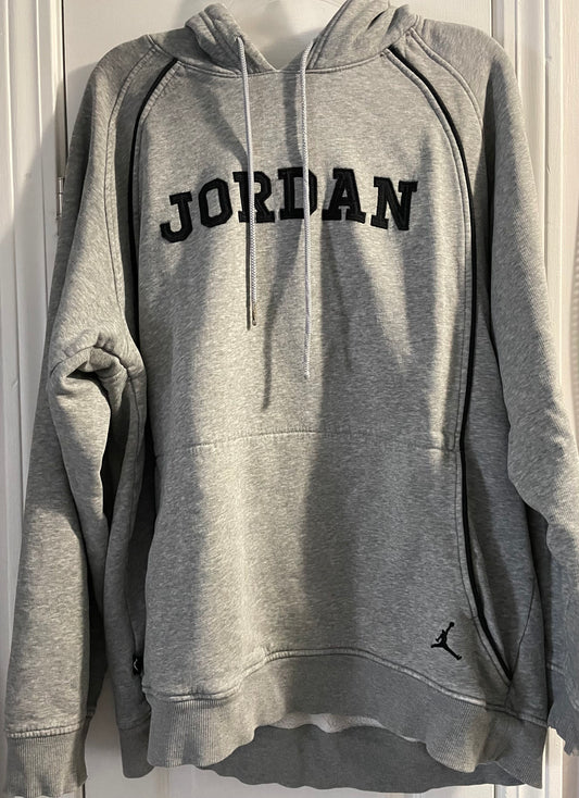 XL Mens Hoodie, Gray Jordan