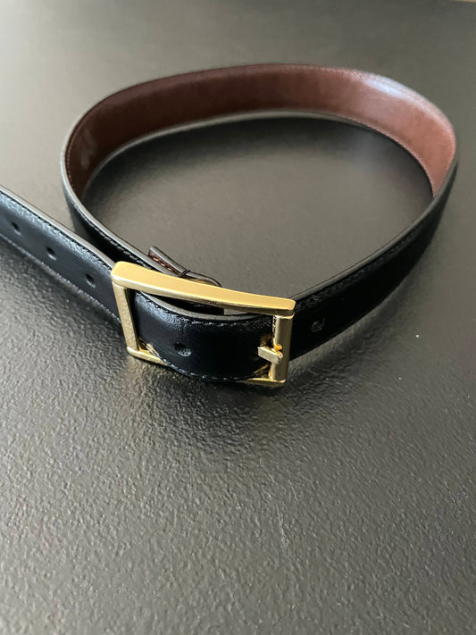 XS Boys Leather Belt, Black