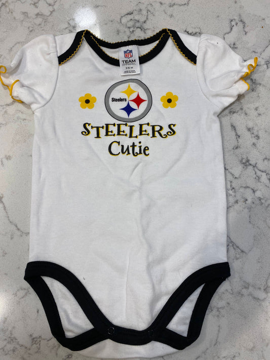 3-6M Infant Girls Steelers Onesie