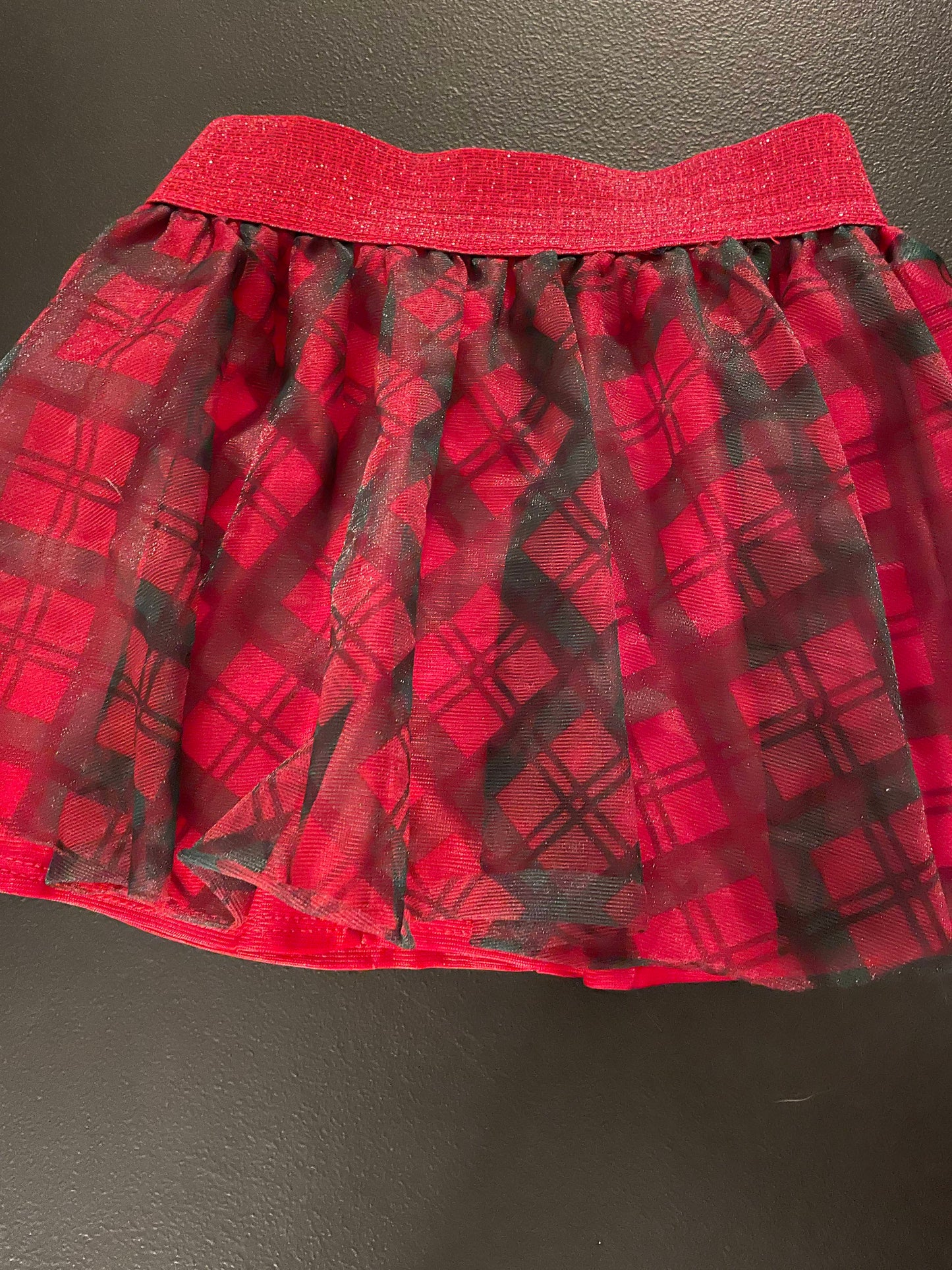 3T Girls Skirt, Red Plaid