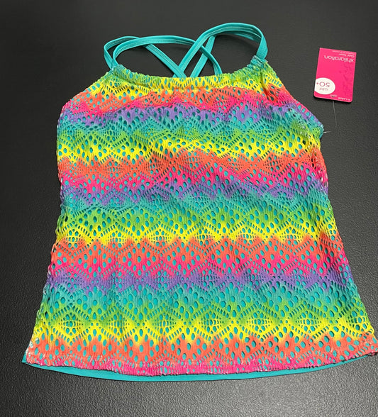 XL Girls Tankini Top, Rainbow