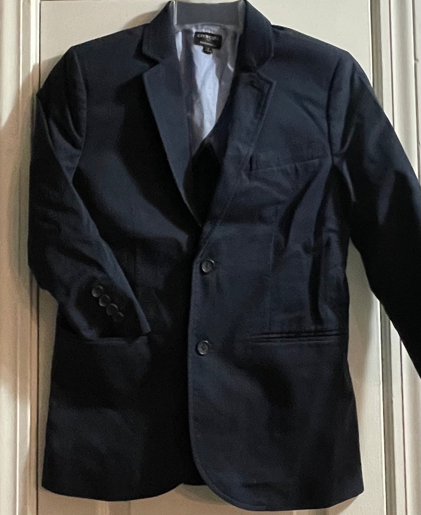 12 Boys Suit Coat, Navy