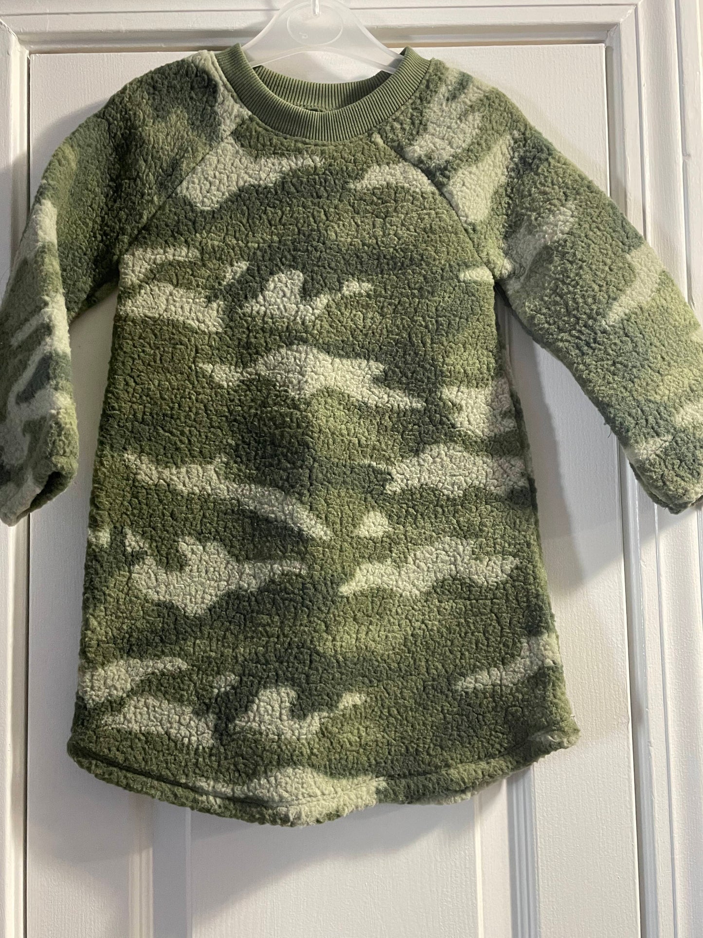 4T Kids Sleepshirt, Green Camo