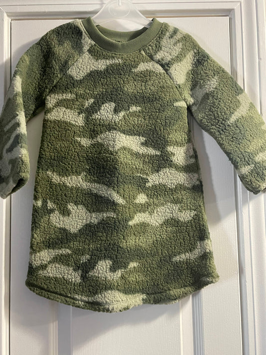 4T Kids Sleepshirt, Green Camo
