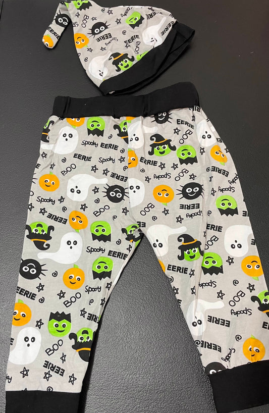 12-18 Months Boys Halloween Pants with Matching Hat