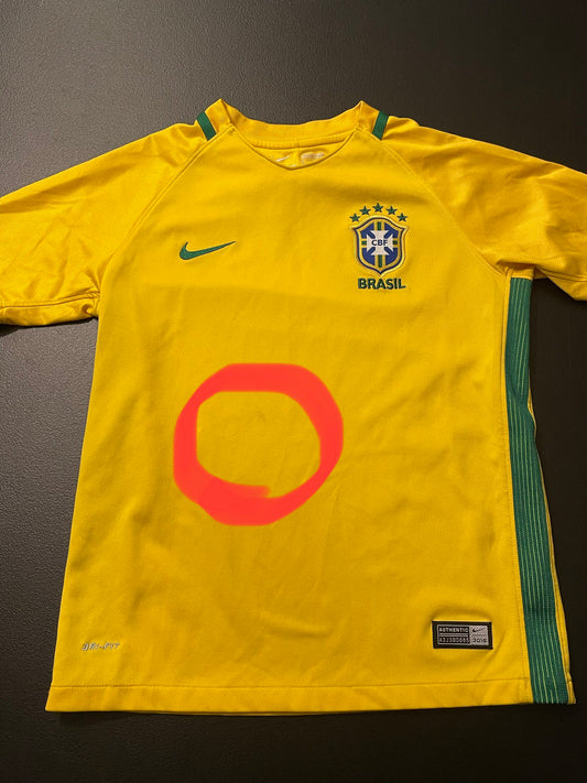 M Youth T-Shirt, Yellow Brasil Soccer