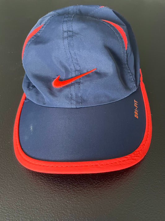 4/7 Boys Hat, Navy & Bright Coral