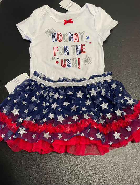 18m Girls 2pc Set, 4th of July