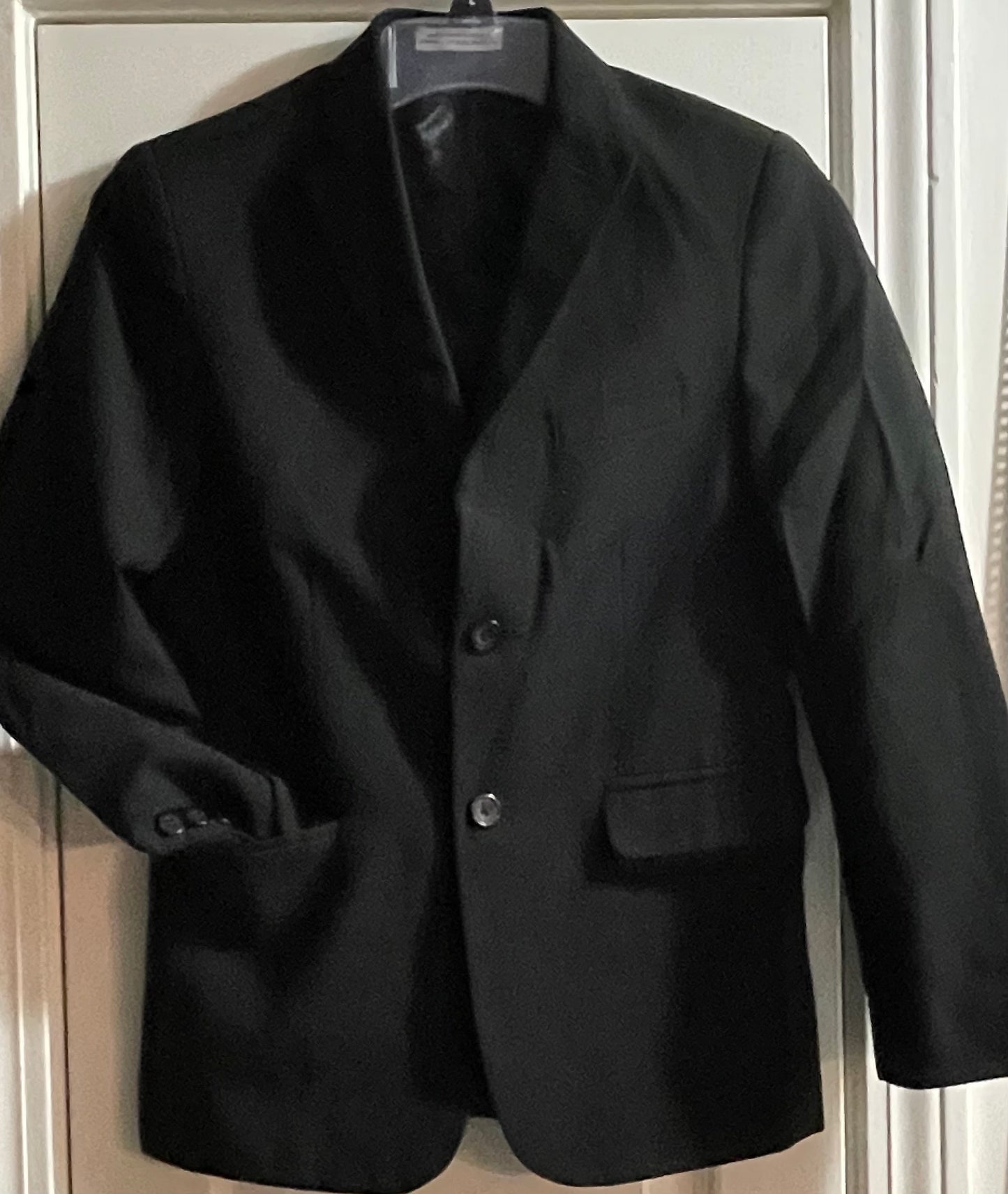 12R Boys Suit Coat, Black