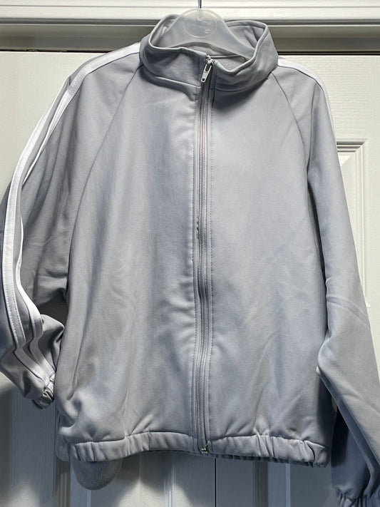 S Youth Warm Up Jacket, Light Gray