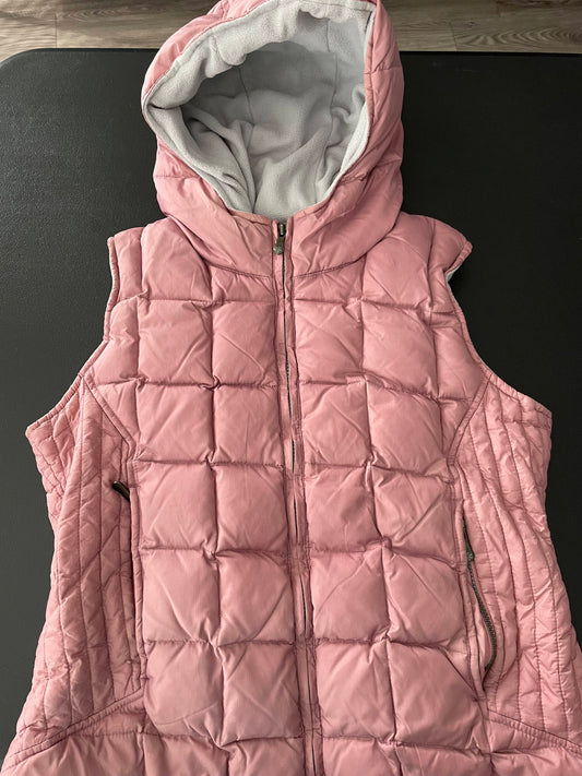 L Girls Puffer Vest, Mauve