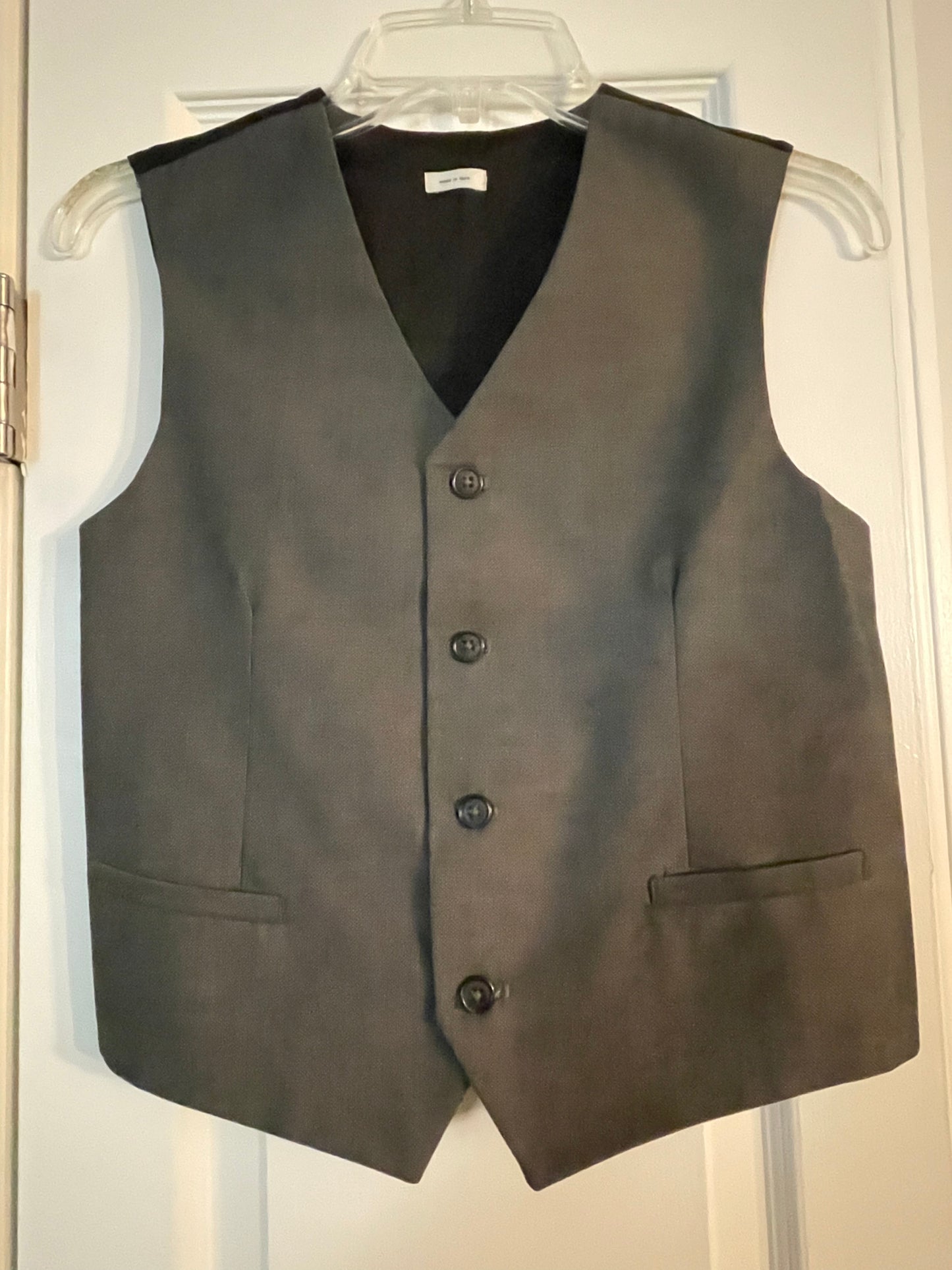 14/16 Boys Vest, Black