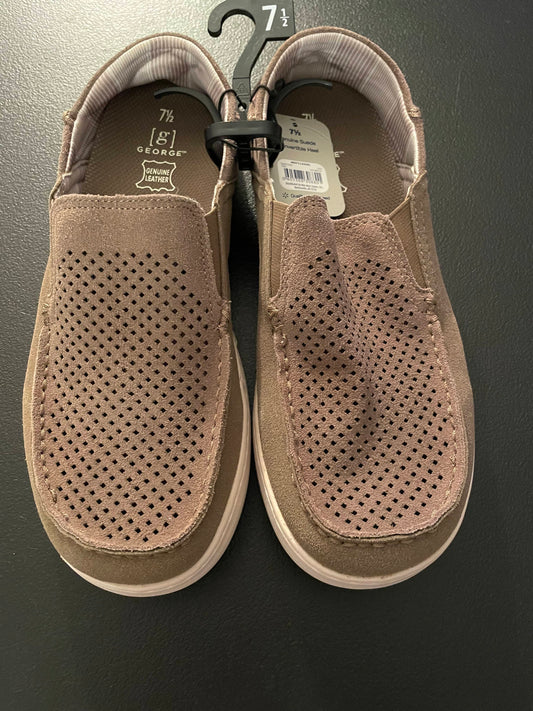 7.5 Mens Casual Shoes, Tan, NWT