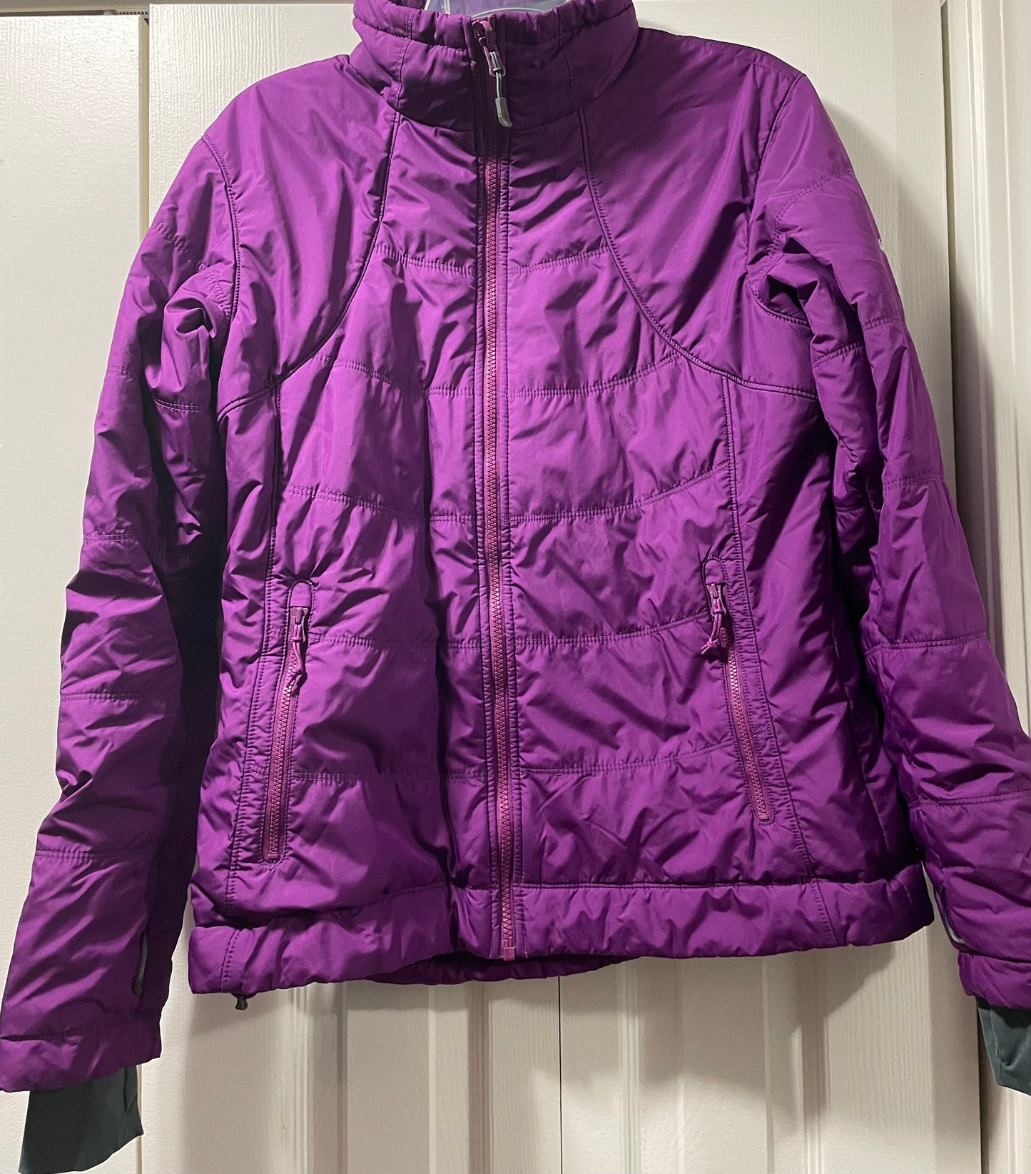 L Girls Insulated Jacket, Berry