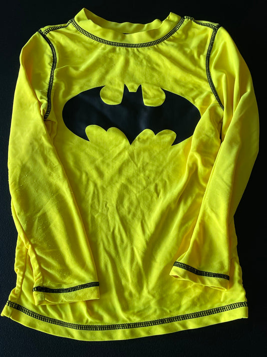 3T Boys Rash Guard, Yellow, Batman