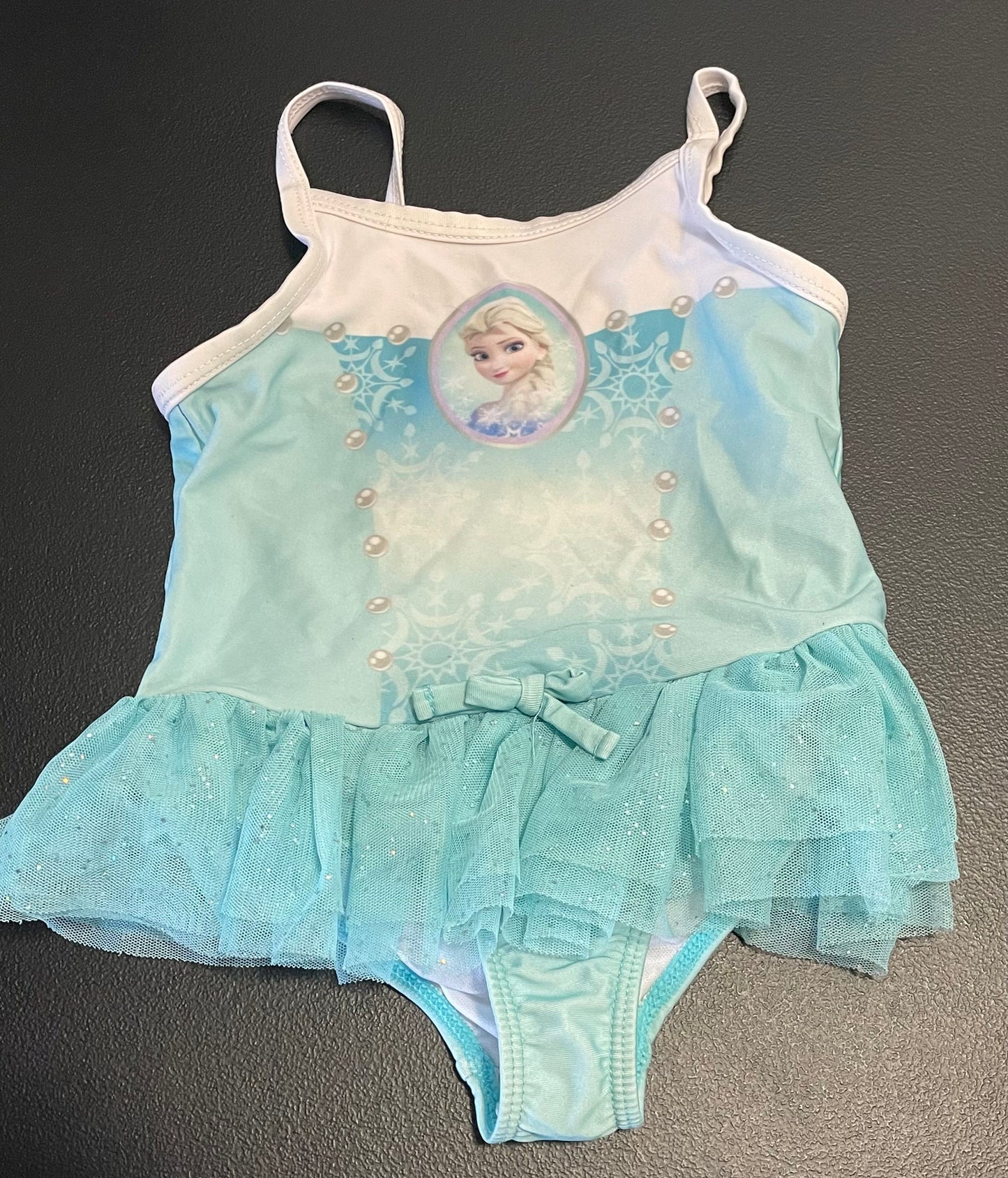 3T Girls Swimsuit, Ice Blue, Elsa