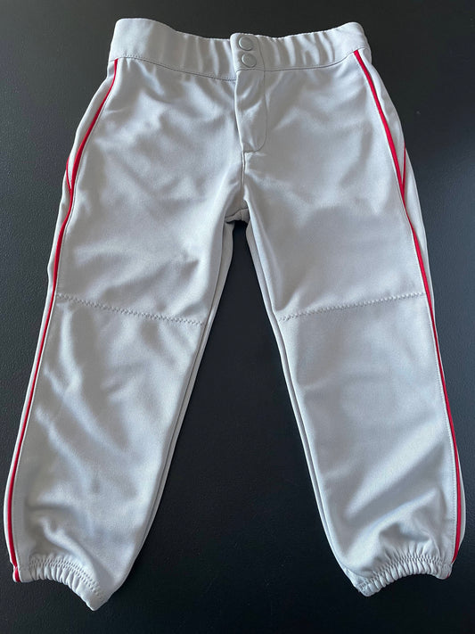 M Kids Athletic Pants, Gray (Softball/Baseball)