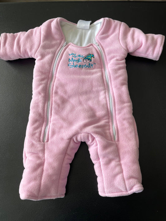 3/6M Girls Sleepsuit, Pink
