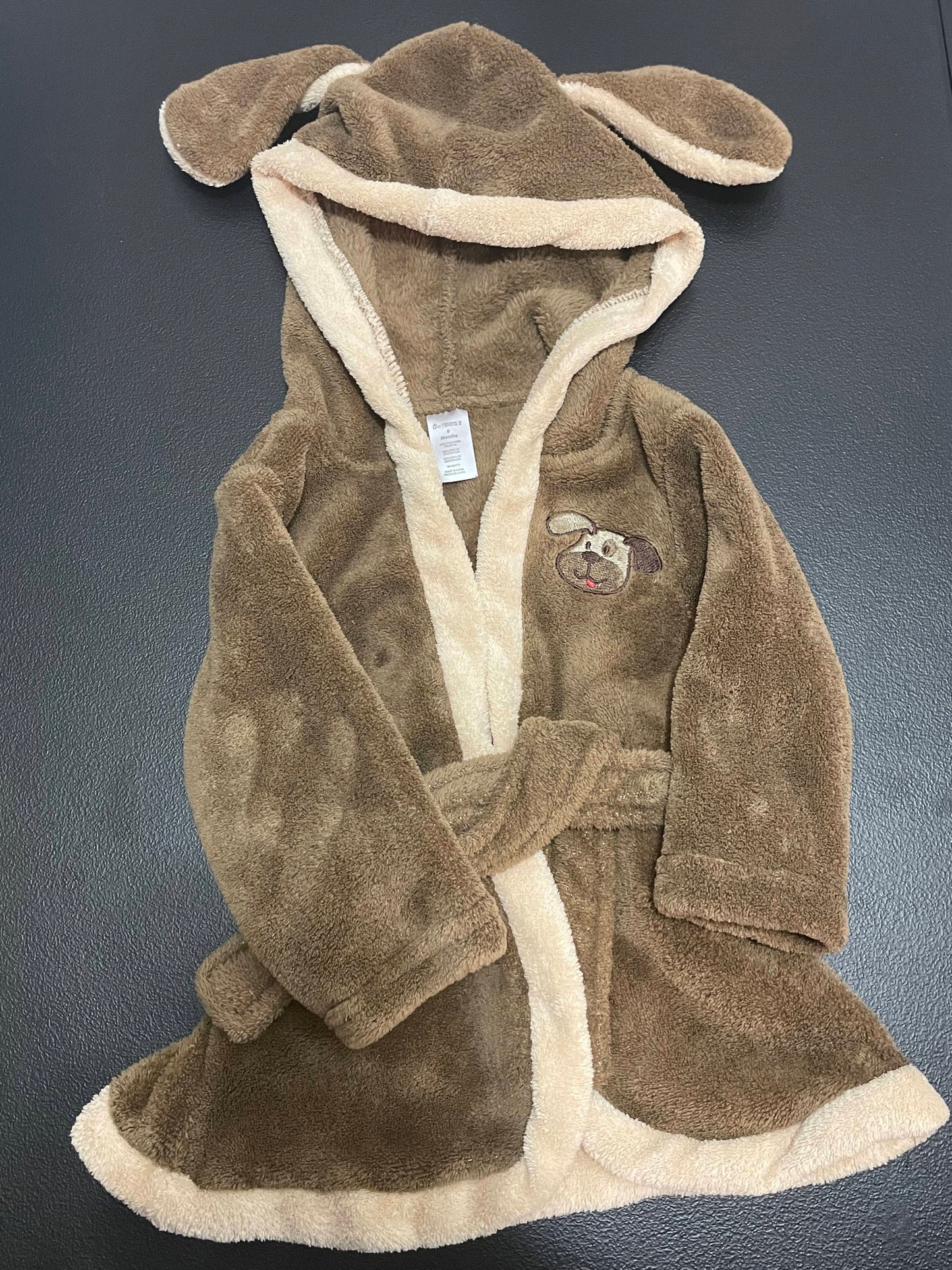 9M Boys Robe, Brown Dog