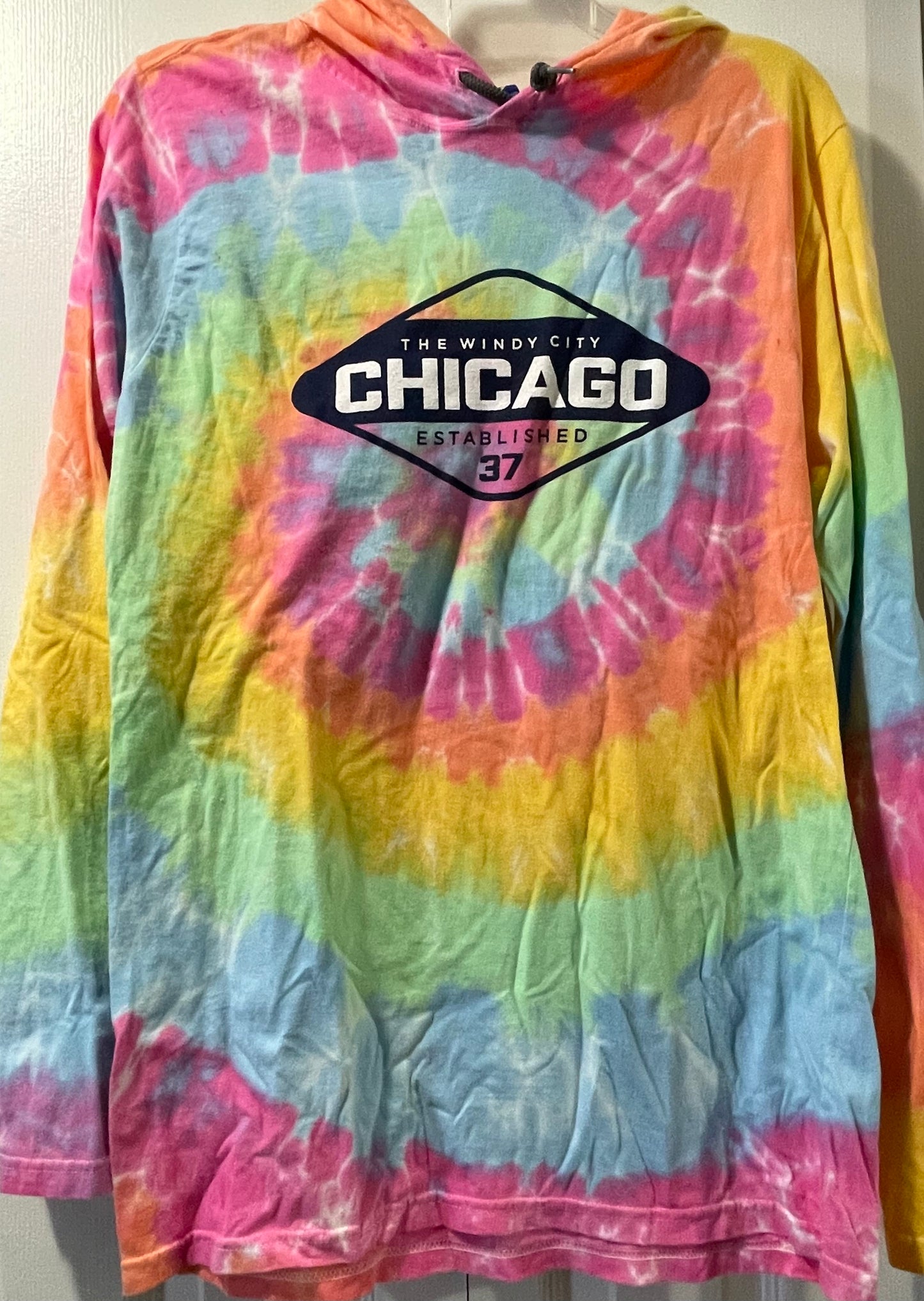 S Youth Hoodie, Tie-dye, Chicago