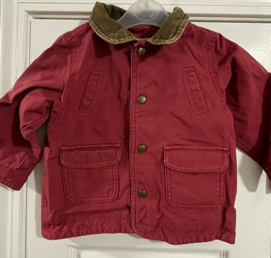 12-18M Boys Jacket, Brick Red Denim