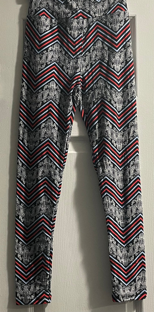 Tween Girls Leggings, Black w/Eagles