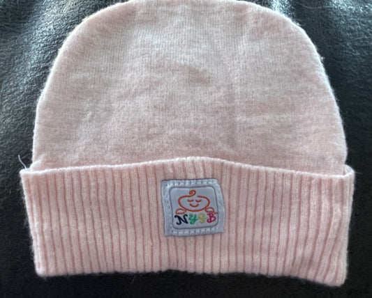 Infant Girls Winter Beanie, Pink, Size 0-12 mo