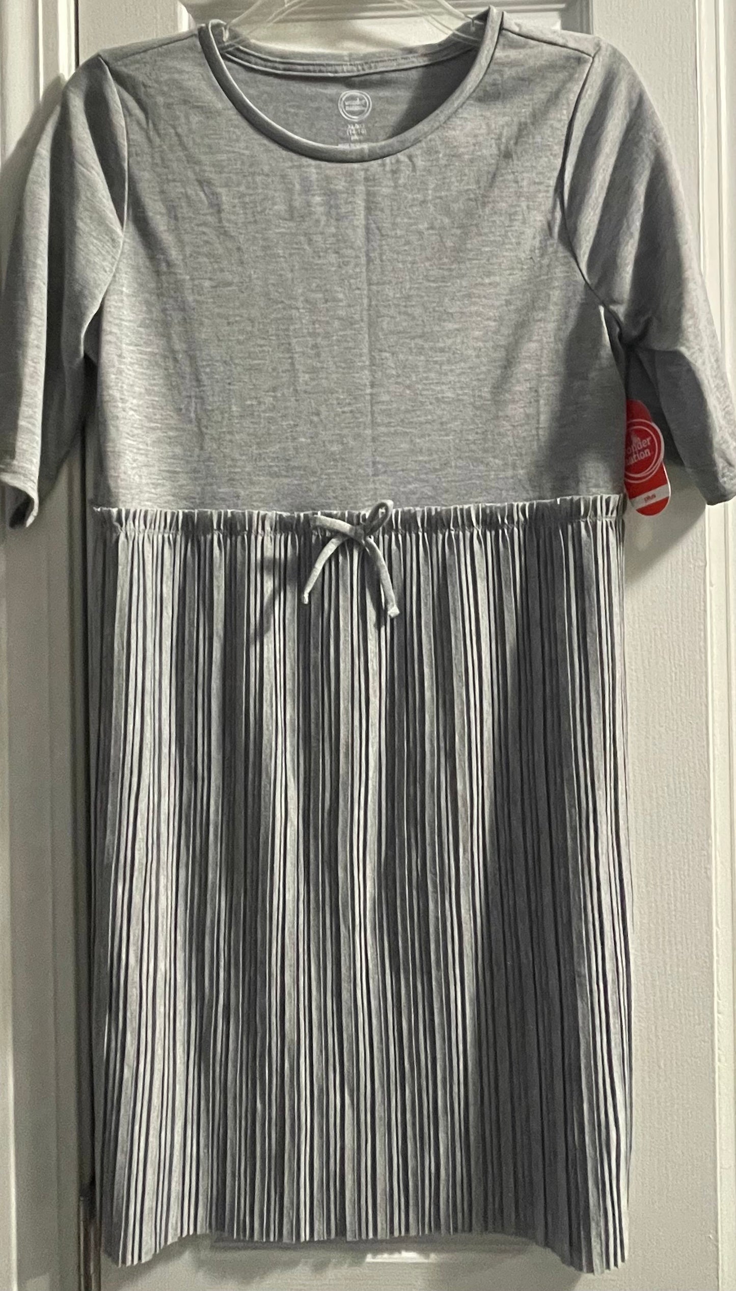 XL (14/16) Girls T Shirt Dress, Grey