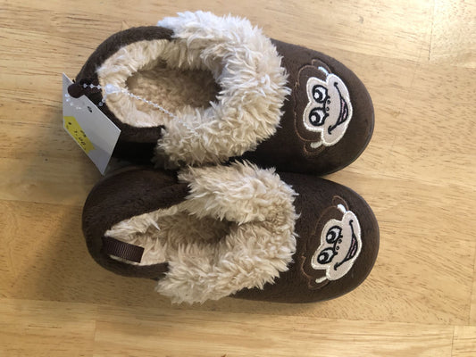 Toddler 7/8, Slippers — Boys Monkey,