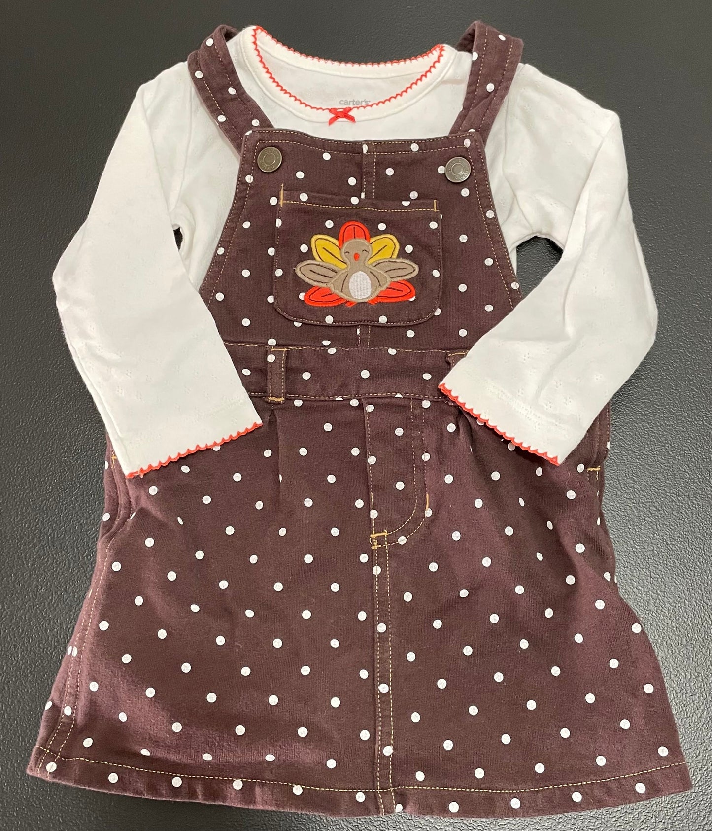 18M Girls 2pc Thanksgiving Outfit