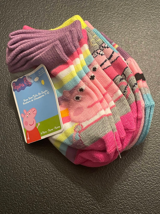 7-10 Girls (Toddler) Socks, Peppa Pig