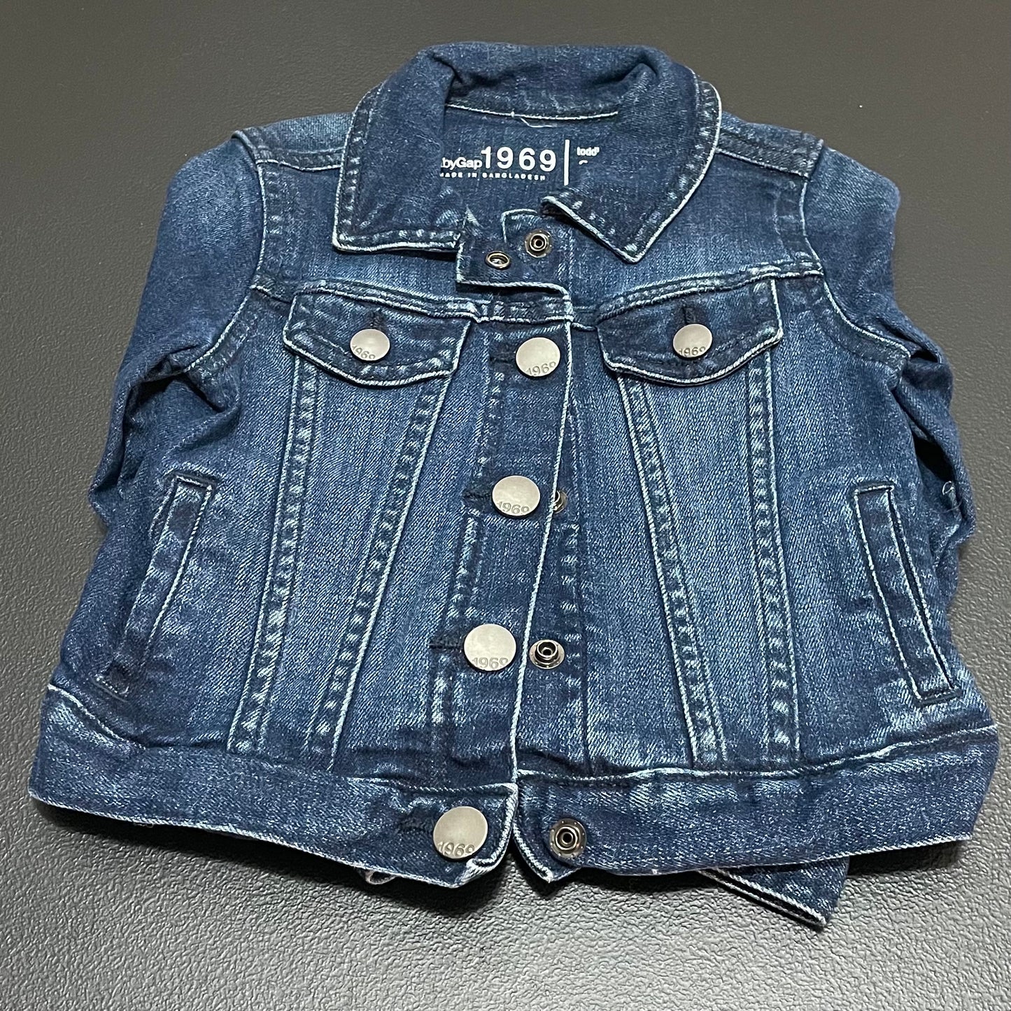 2T Girls Jean Jacket, Dark Wash