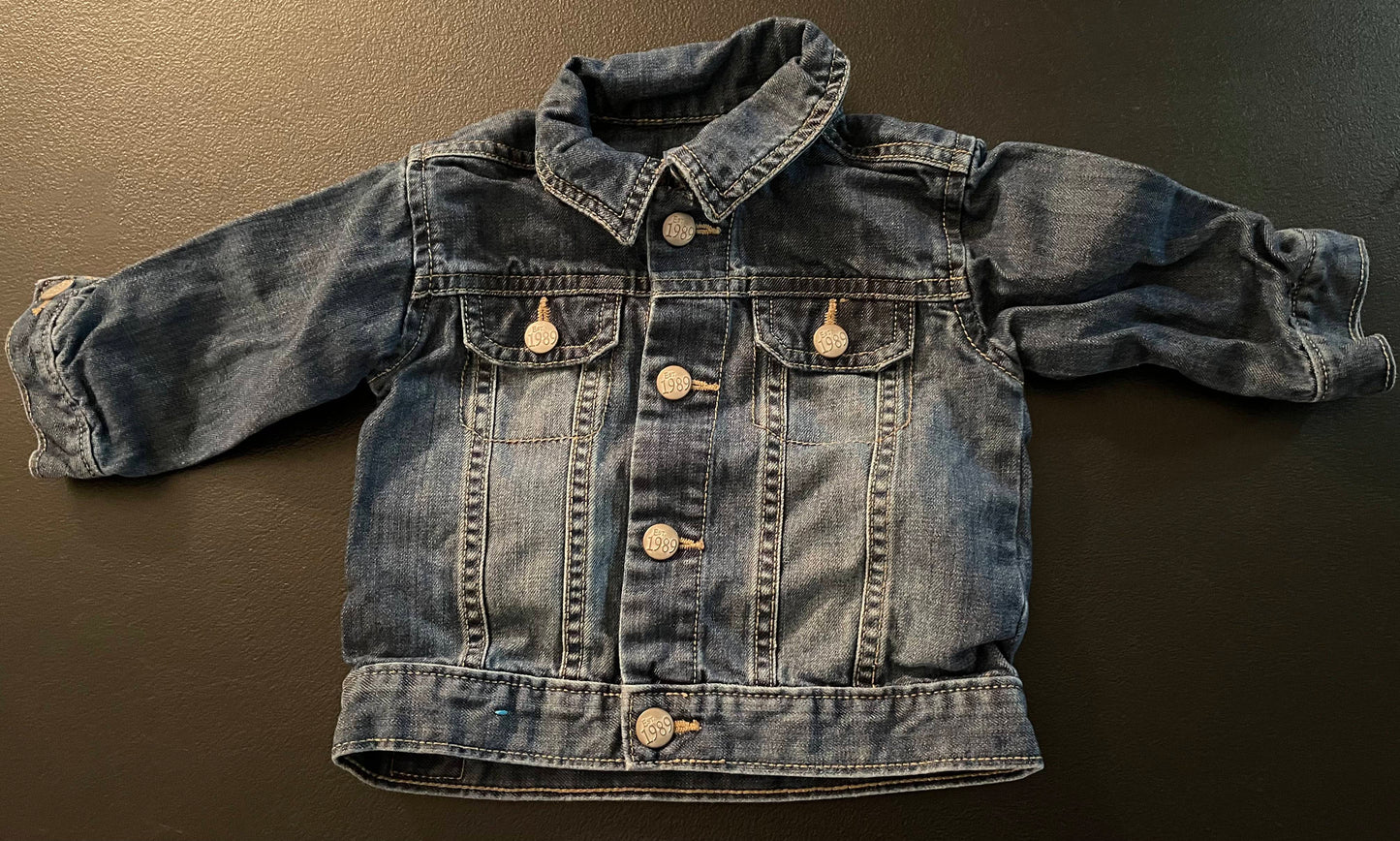 6-9M Girls Jean Jacket, Ombré Wash